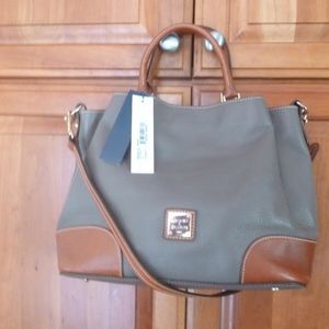 Dooney & Bourke Brenna Elephant Dark Taupe Gray